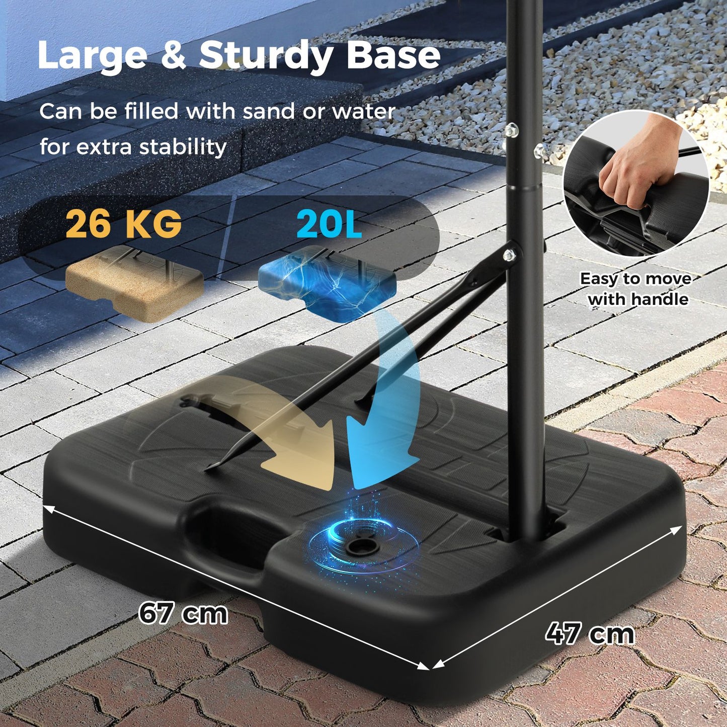 Basketball Hoop 5.6-6.5 FT Height Adjustable for Kids