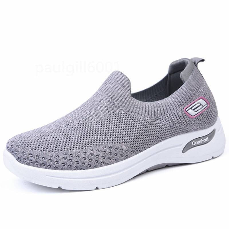Ladies Get Fit Go Walking Slip on Fitness Gym Memory Foam Womens Trainers Shoes