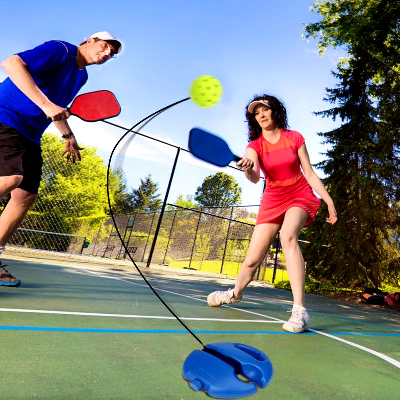 Pickleball Balls Trainer | Exerciser Pickleball Ball Trainer | 40 Holes Pickleball Training Rebound Practice Tool with Baseboard