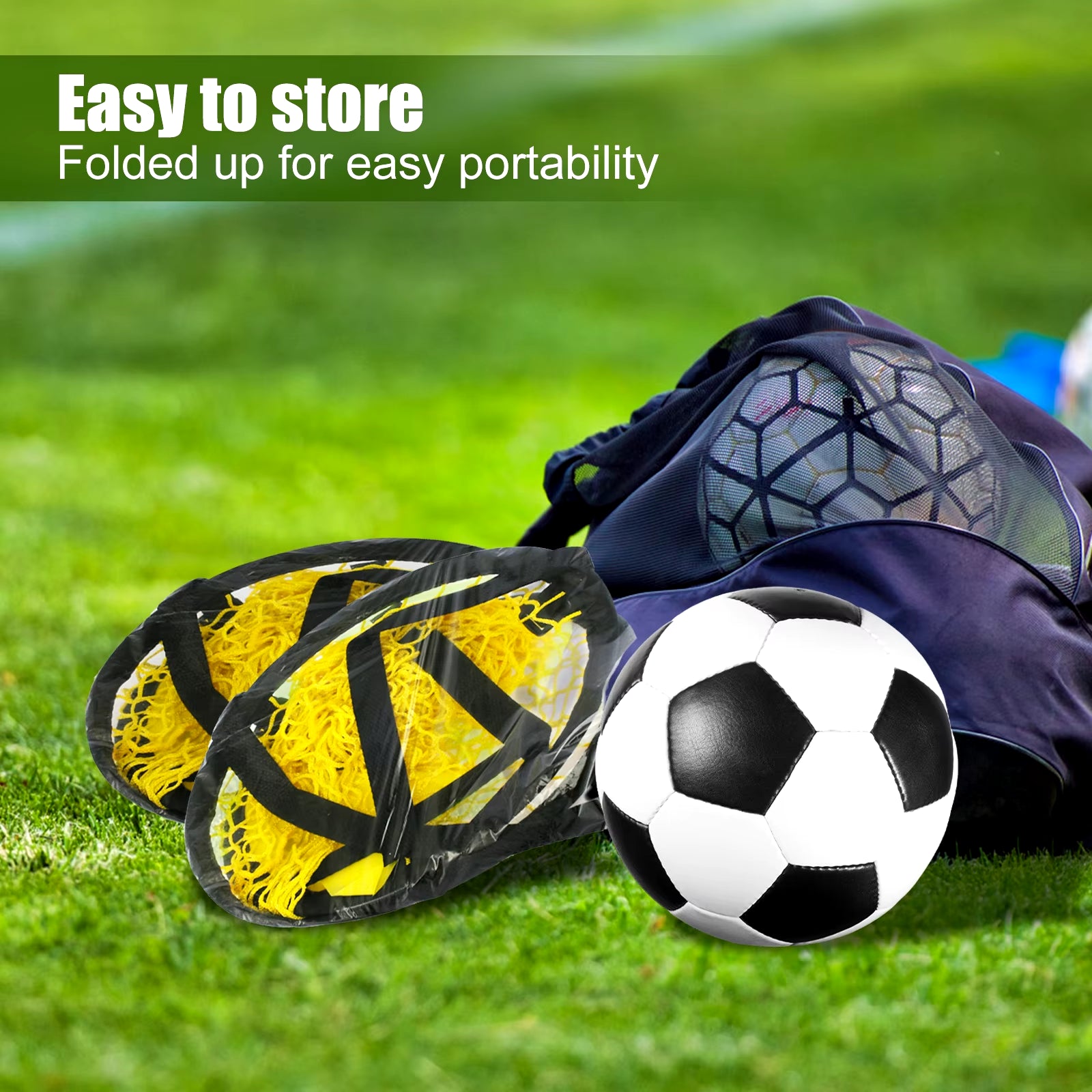 Enhance Your Game with the Foldable Soccer Football Target Net - Perfect for Training and Skill Improvement