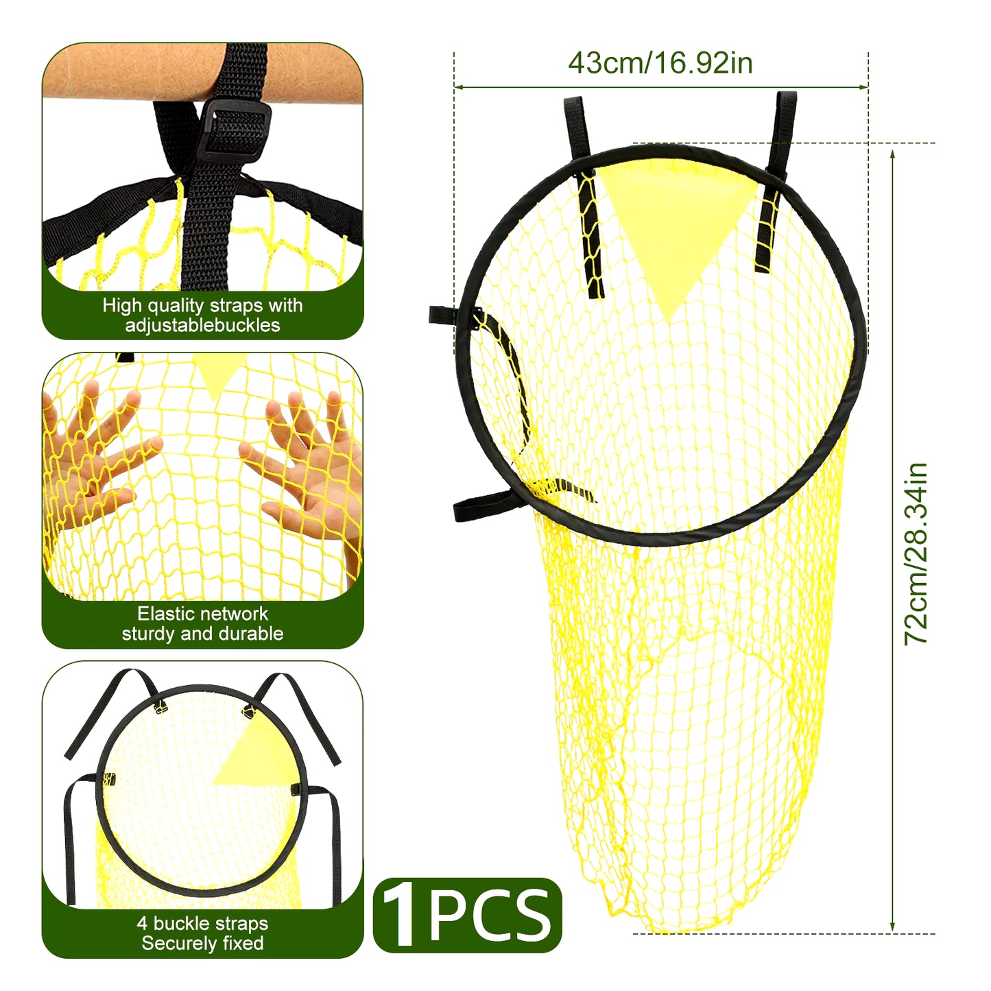 Enhance Your Game with the Foldable Soccer Football Target Net - Perfect for Training and Skill Improvement