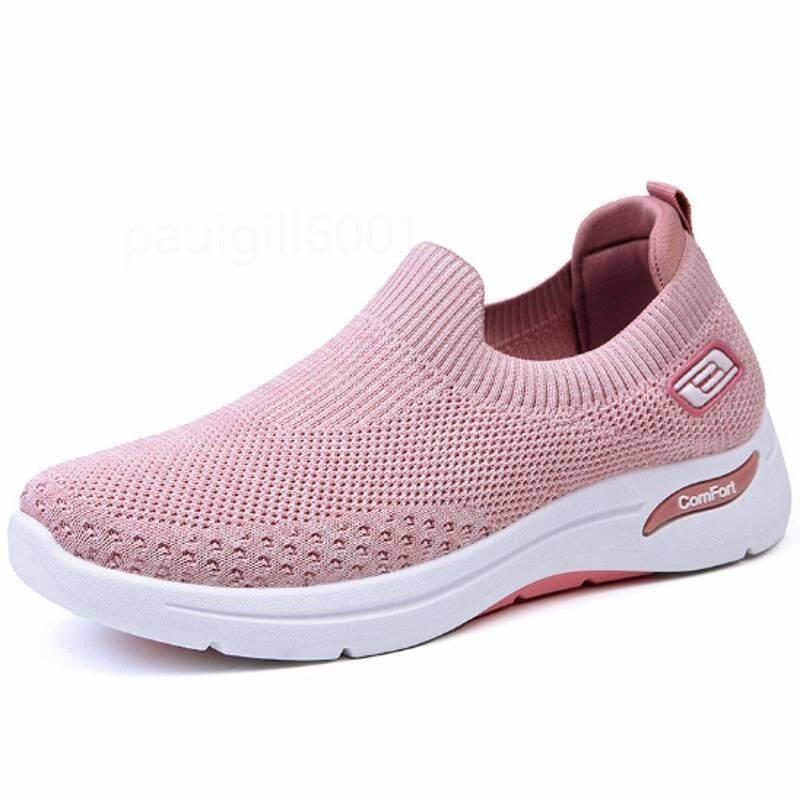 Ladies Get Fit Go Walking Slip on Fitness Gym Memory Foam Womens Trainers Shoes