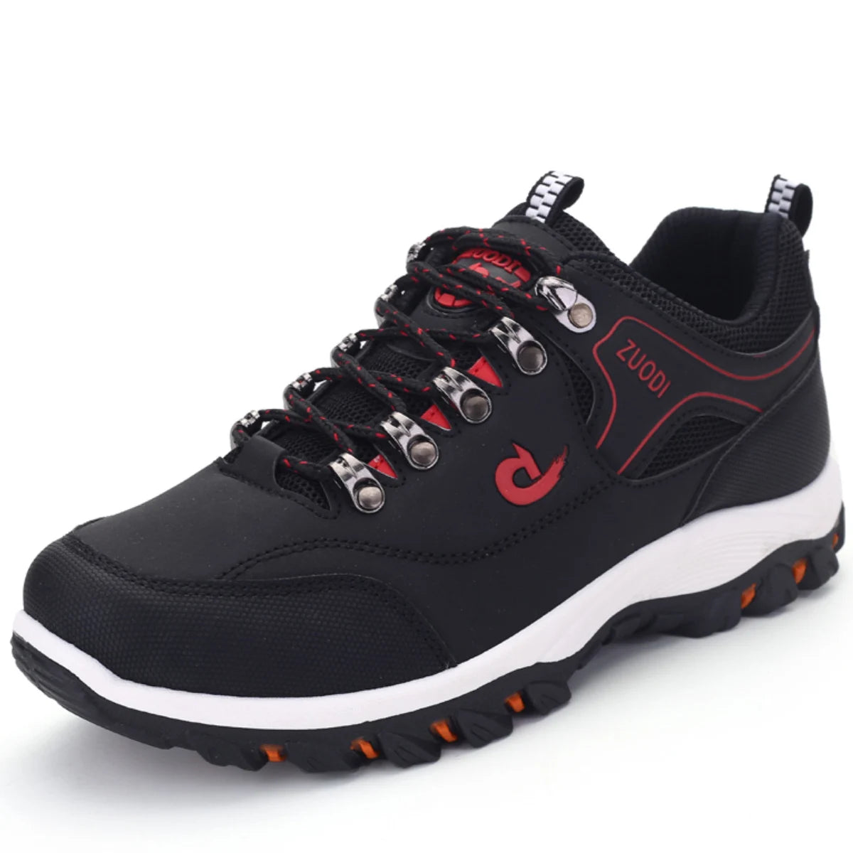 Autumn And Winter Models, Men's Waterproof Hiking Shoes, Outdoor PU Leather Sports Shoes, Wear-Resistant,  Walking, Tactical