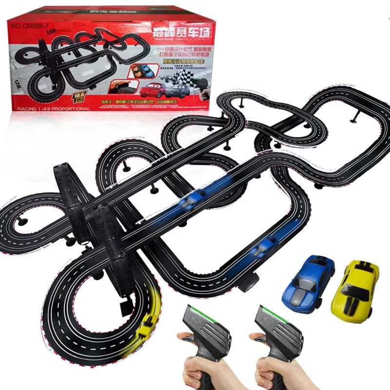 Exciting Electric Track Railway Remote Control Car Train Set - Perfect Racing Circuit for Kids!