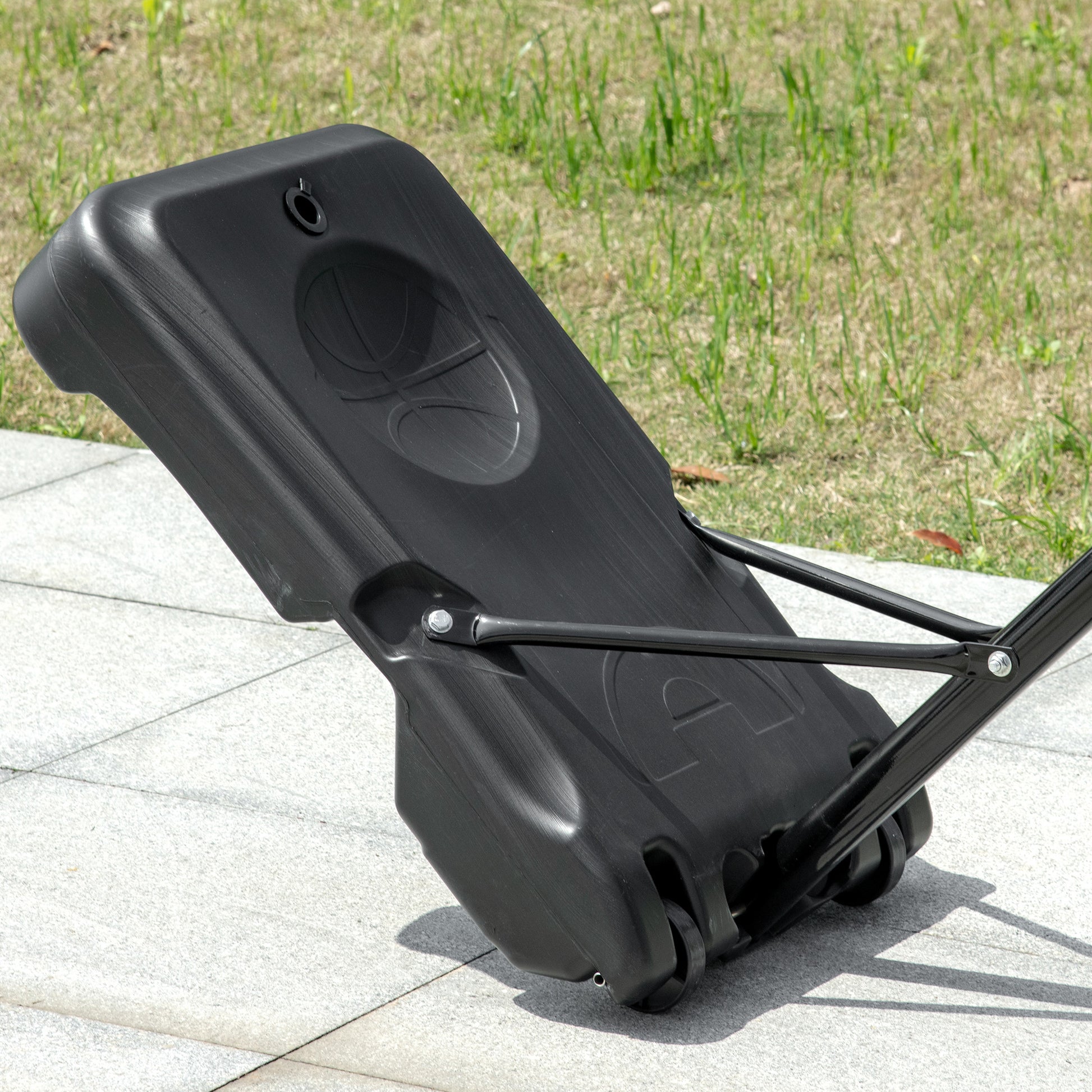 Adjustable Basketball Hoop and Stand W/ Wheels and Weight Base 1.6-2.1M